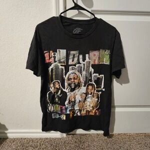 Lil Durk OTF Only The Family Graphic Print Black T-Shirt Medium